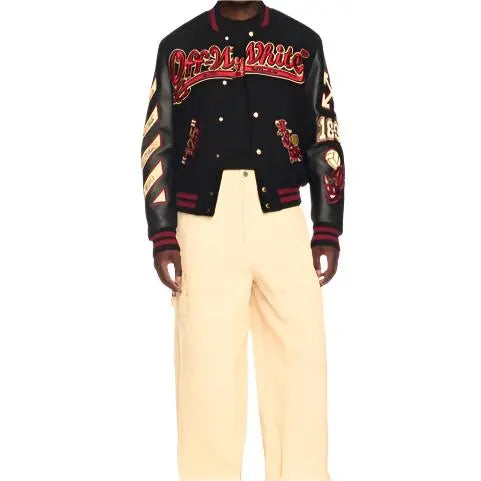 Ac Milan X Off-White 125th Anniversary Varsity Jacket