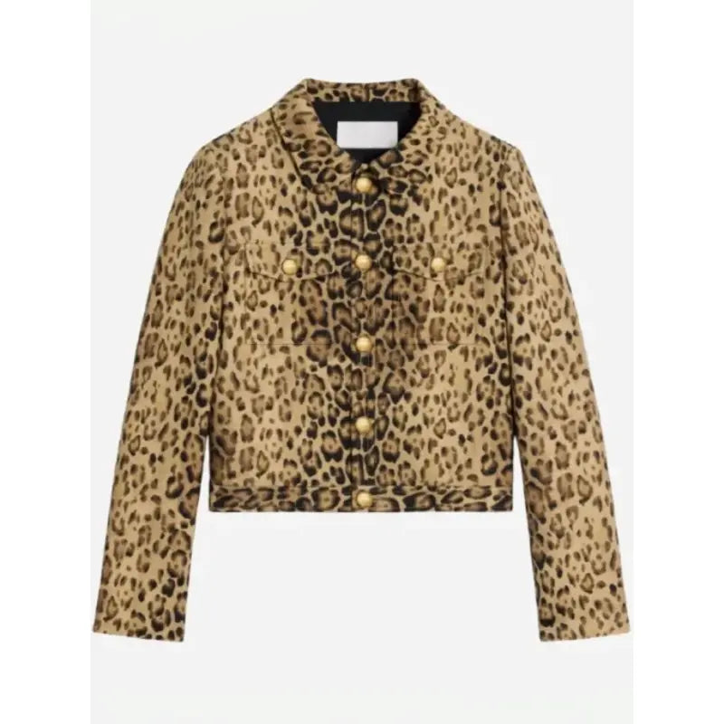 Camille Razat Emily In Paris S04Leopard Jacket