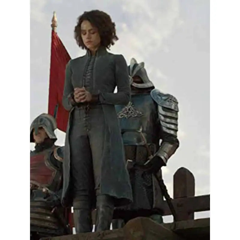 Game of Thrones Nathalie Emmanuel Women's Wool Coat