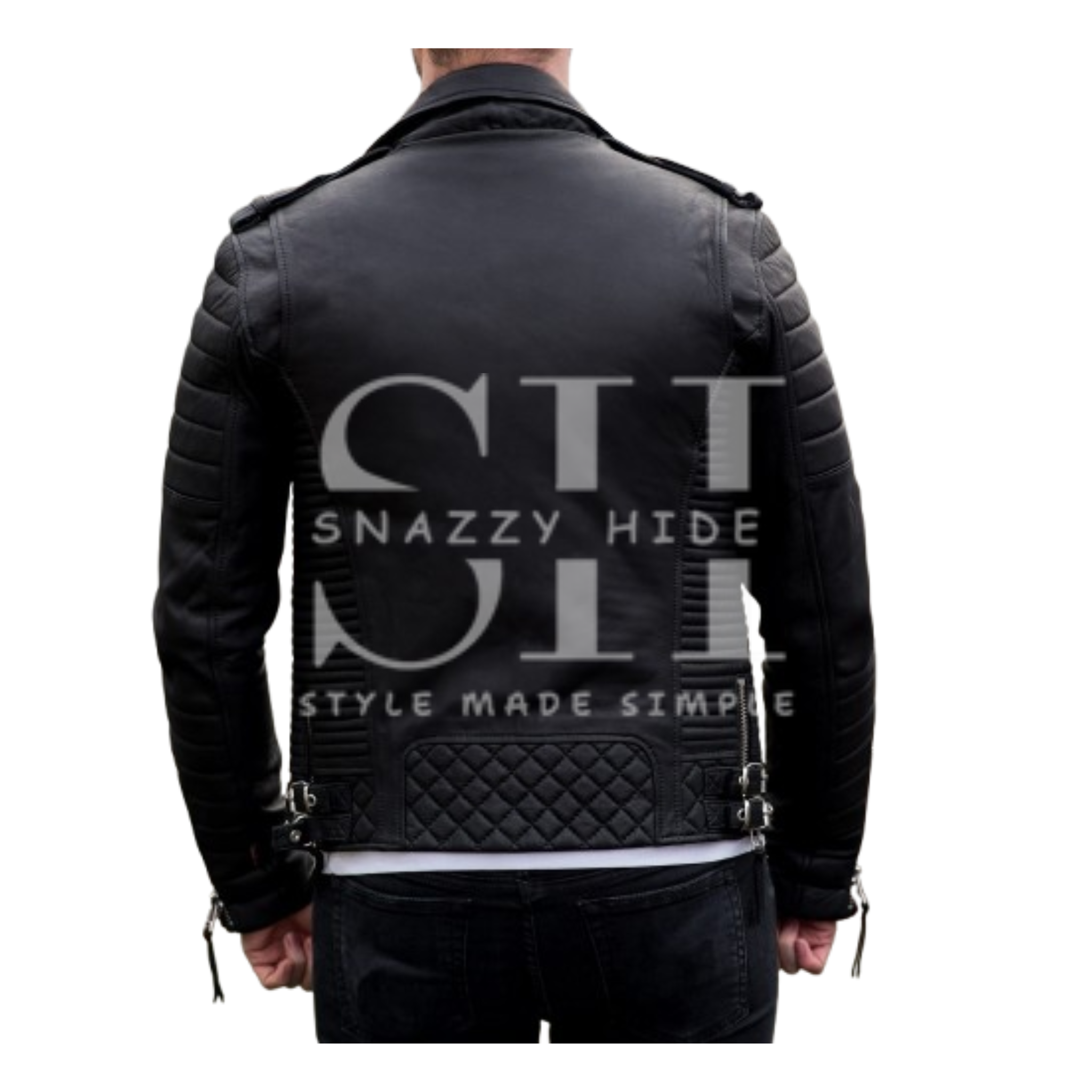 Men’s Boda Skins Kay Michaels Leather Biker Jacket