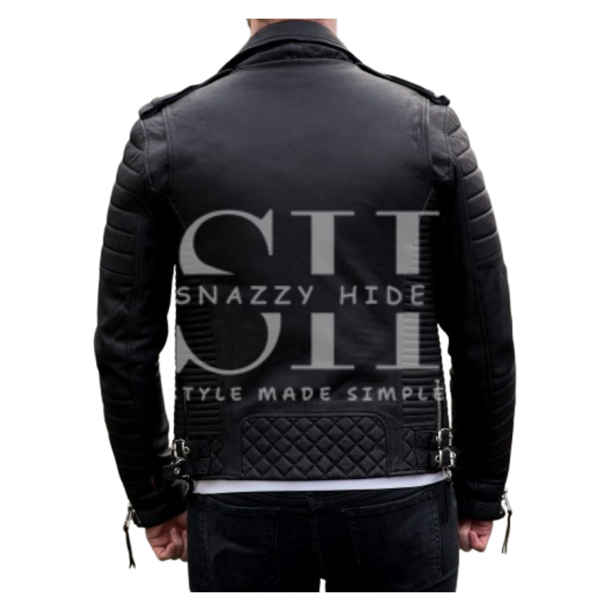 Men’s Boda Skins Kay Michaels Leather Biker Jacket