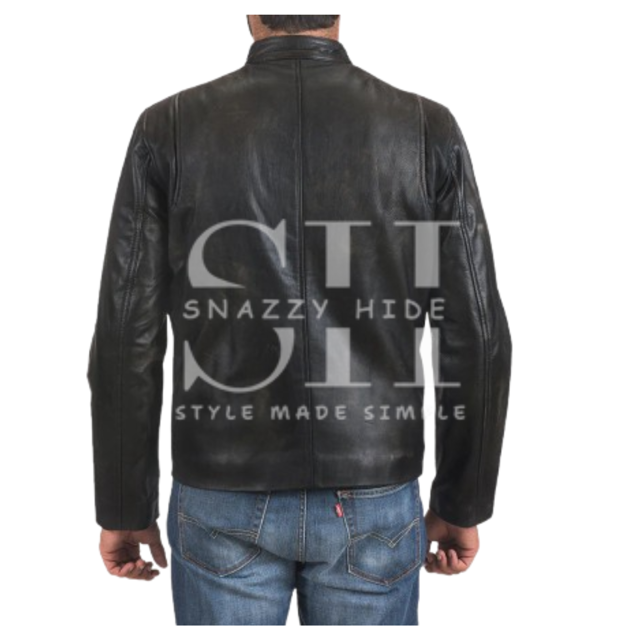 Men’s Rustic Biker Leather Jacket