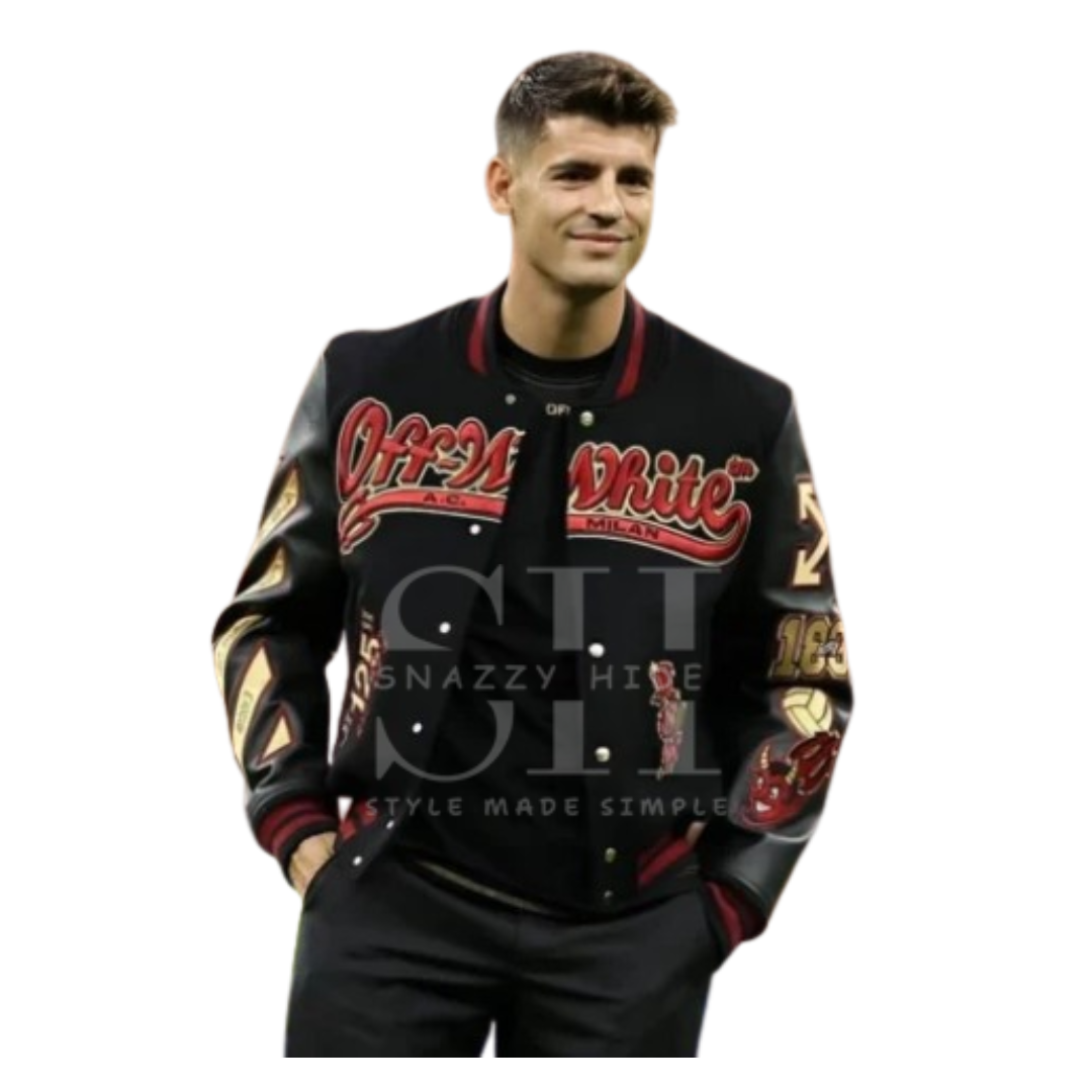 Ac Milan X Off-White Varsity Jacket