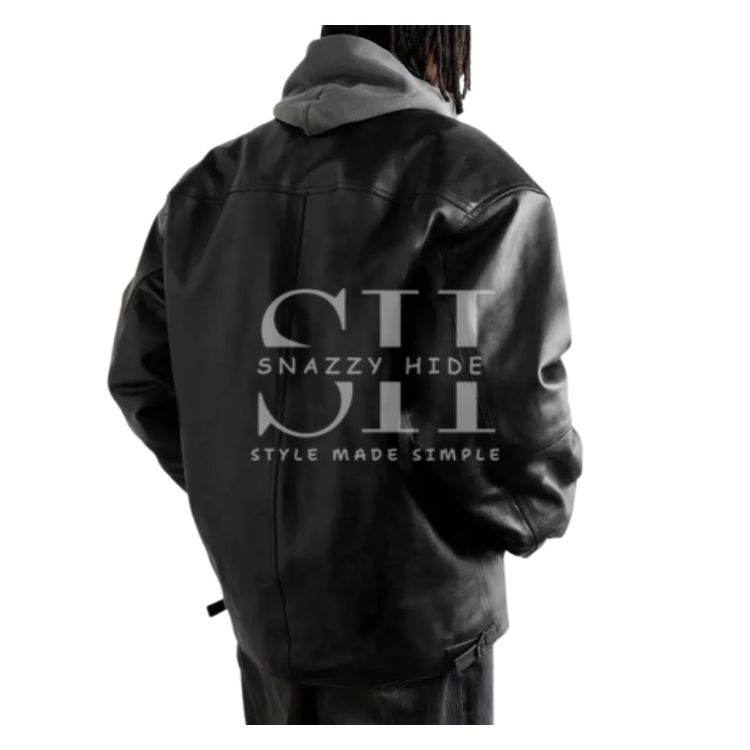 Men's Black Oversized Jacket