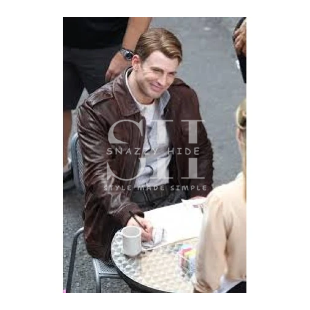 Steve Rogers The Avenger Leather Jacket