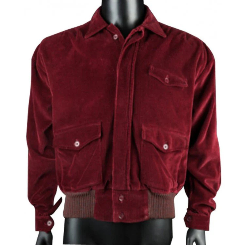 Snazzy Red Corduroy Jacket