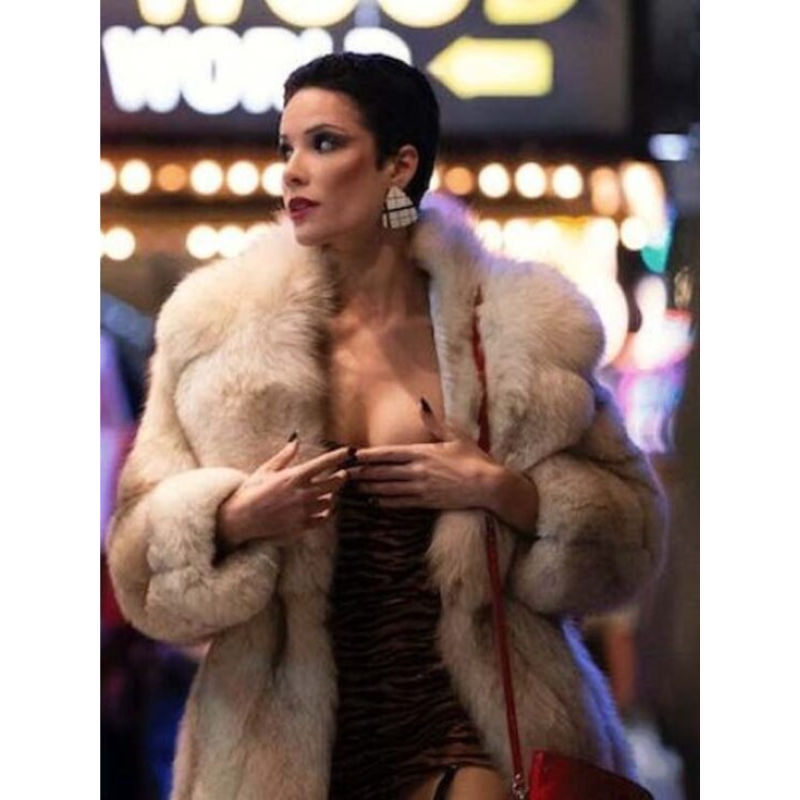 MaXXXine 2023 Halsey Fur Brown Coat