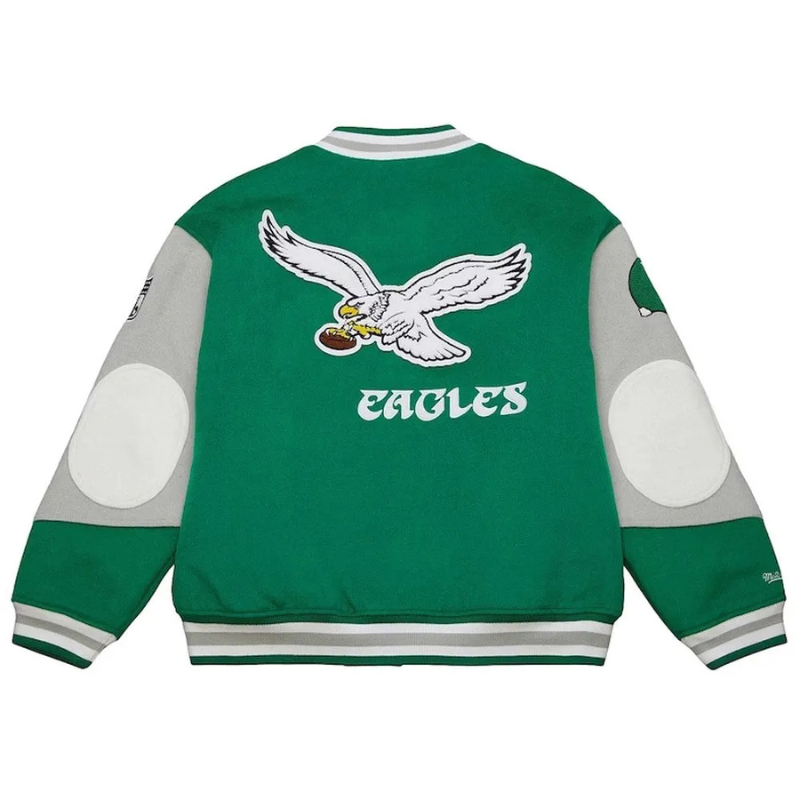 Philadelphia Eagles Princess Diana Varsity Wool Jacket