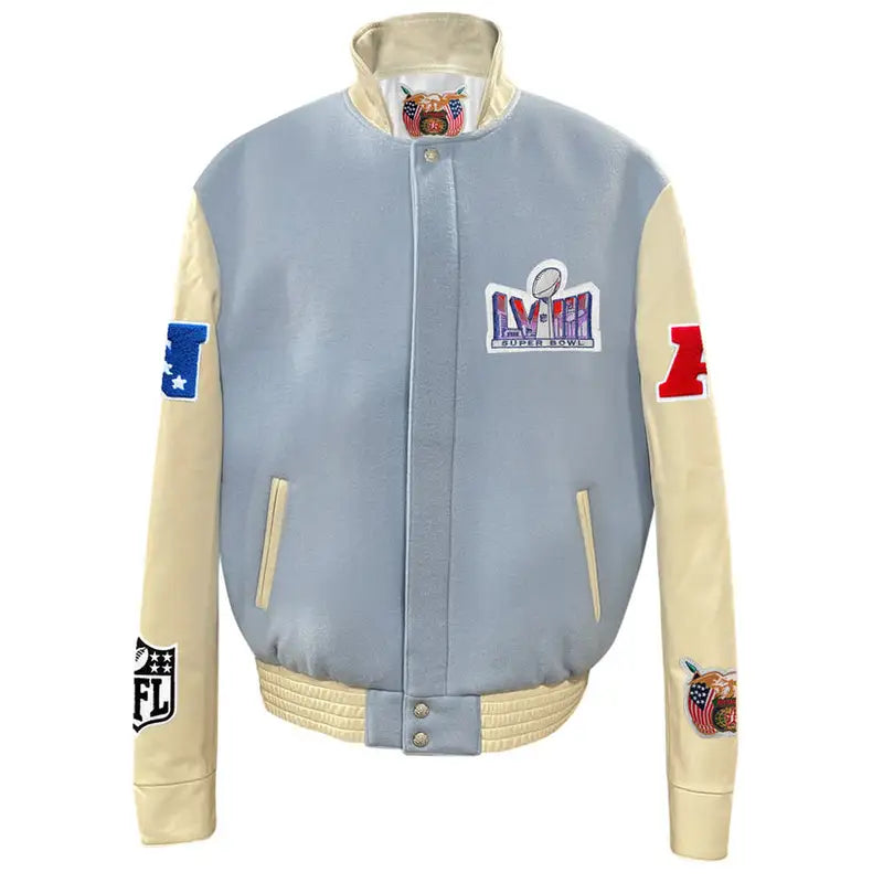 Baby Blue Varsity Jacket