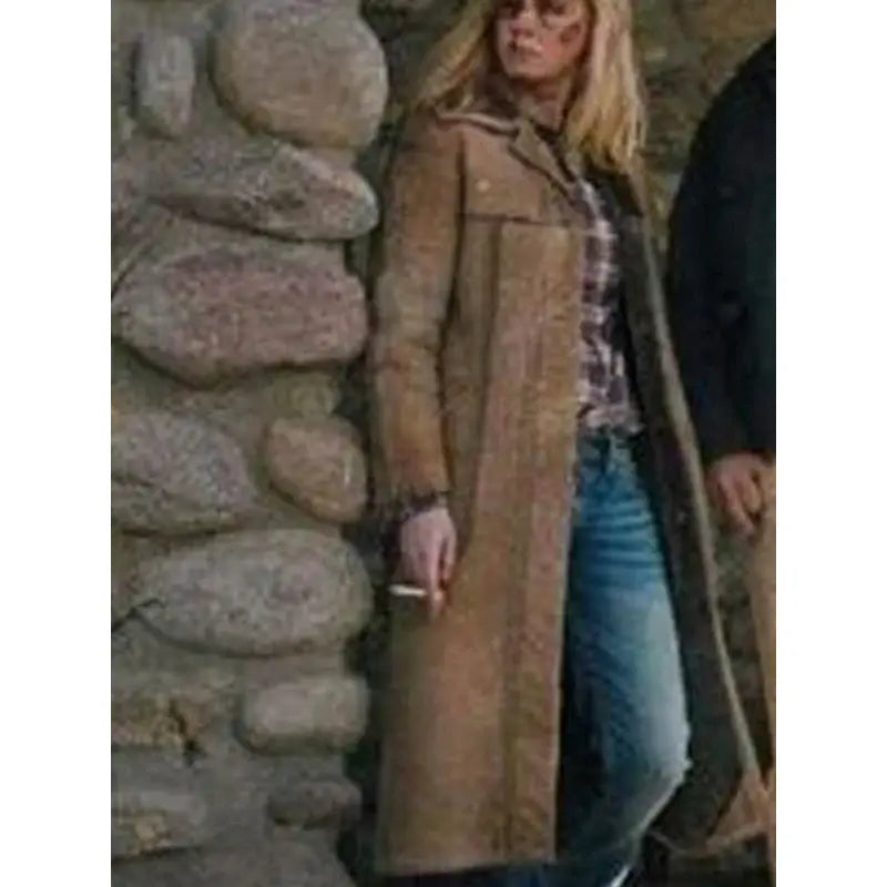 Yellowstone Beth Dutton Brown Leather Coat