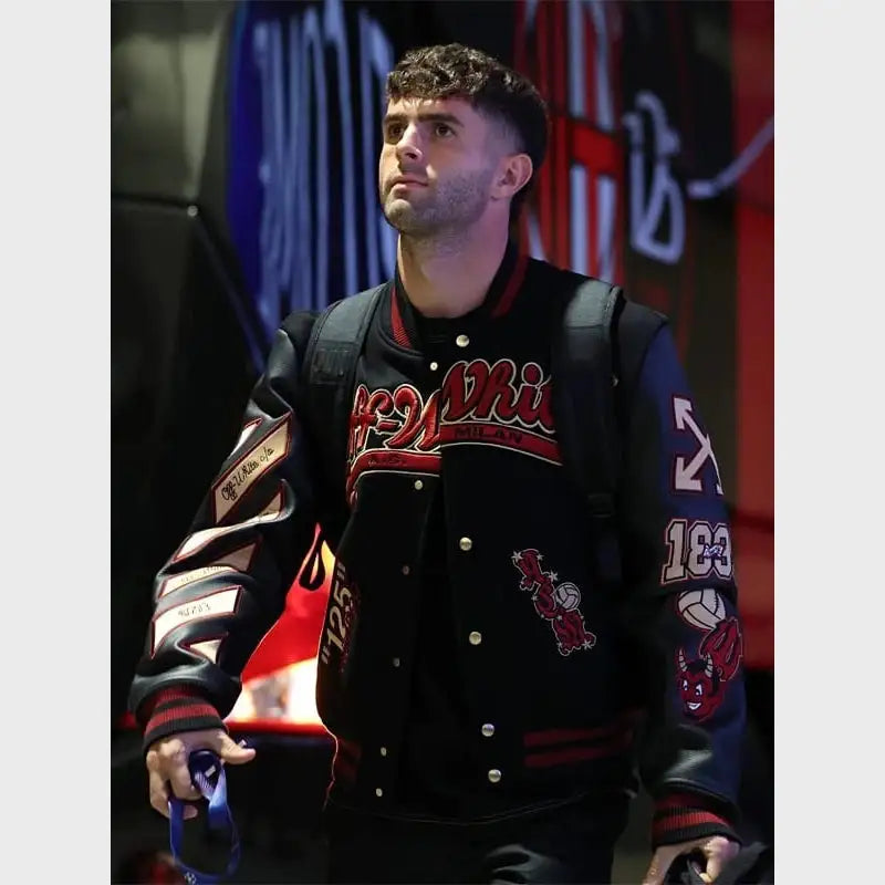 Ac Milan X Off-White 125th Anniversary Varsity Jacket