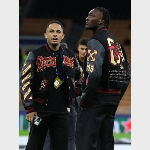 Ac Milan X Off-White 125th Anniversary Varsity Jacket