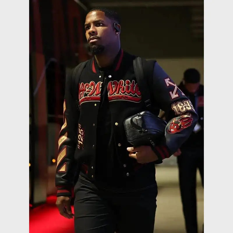 Ac Milan X Off-White 125th Anniversary Varsity Jacket