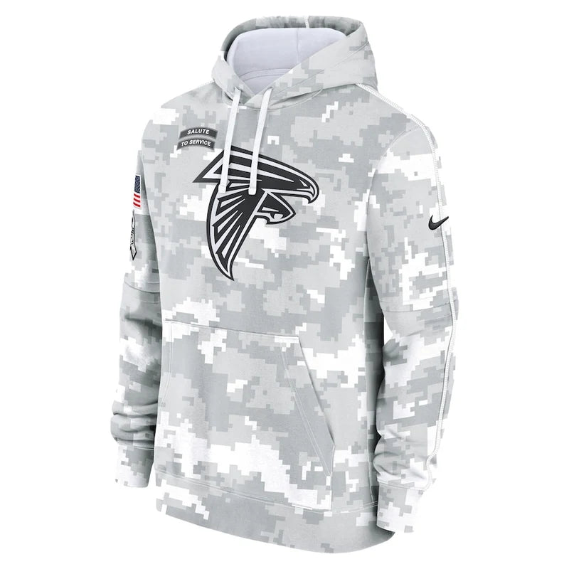 Atlanta Falcons 2024 Arctic Camo Flag Hoodie