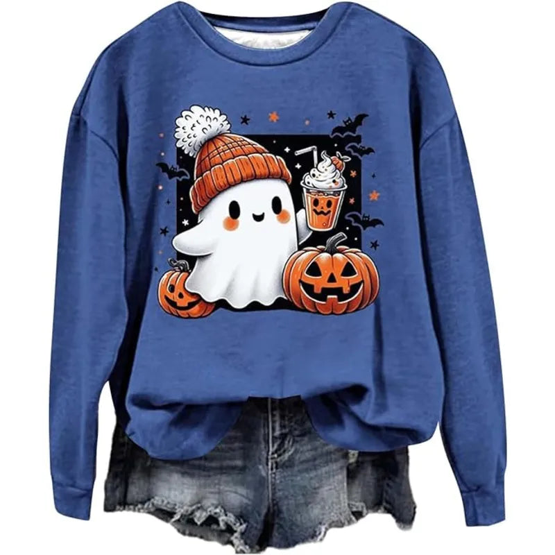 Halloween Pumpkin Fleece Multicolor Sweatshirts