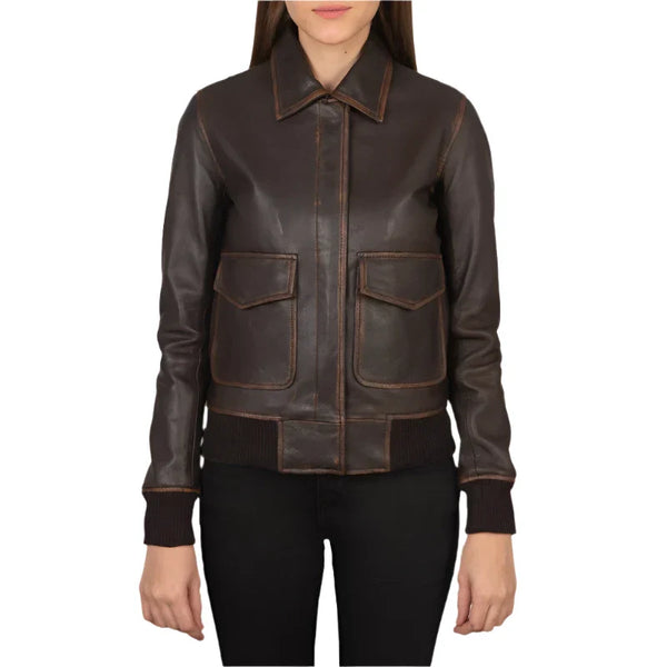 Westa A-2 Real Leather Bomber Jacket