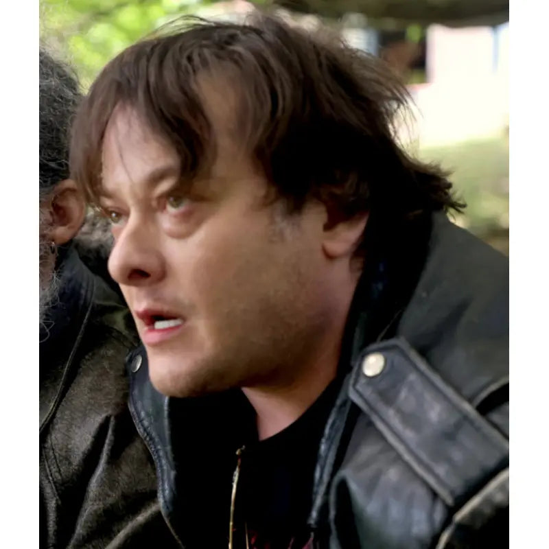 The Forest Hills 2023 Edward Furlong Black Real Leather Jacket