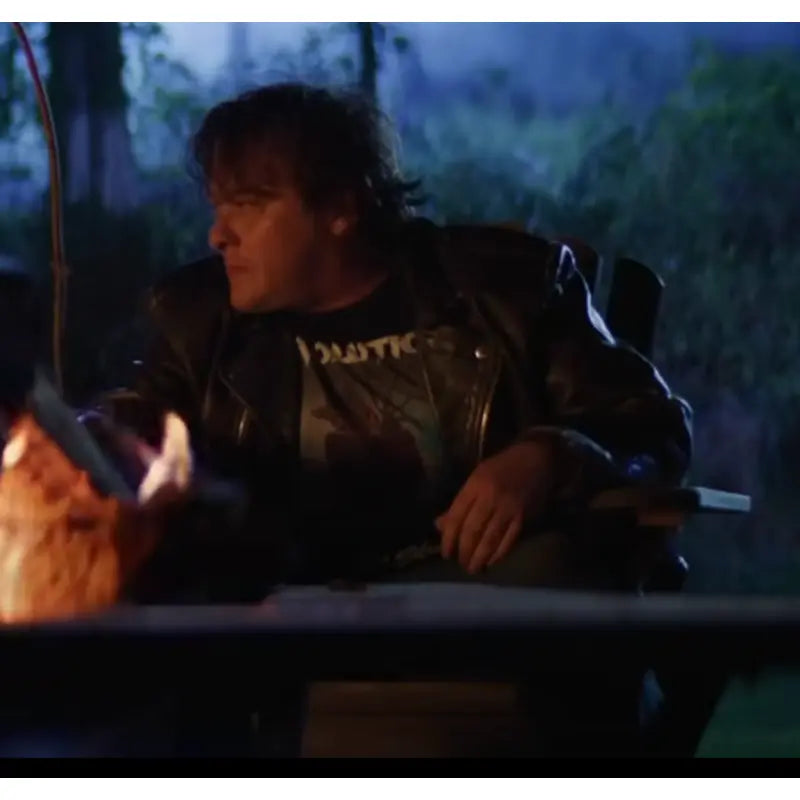The Forest Hills 2023 Edward Furlong Black Real Leather Jacket