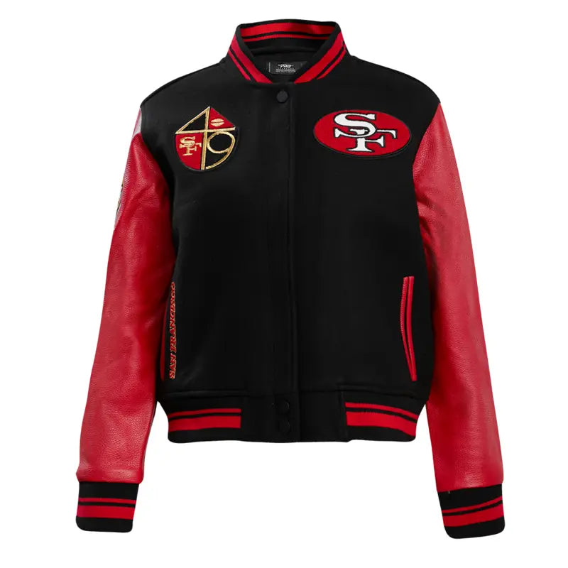 49ers Retro Classic San Francisco Rib Wool Varsity Jacket