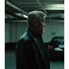 George Clooney  Wolfs 2024 Black Leather Jacket