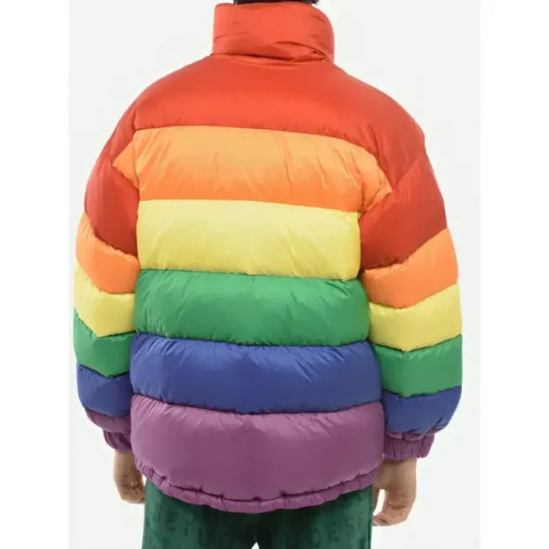 Gooba 69 Rainbow Color Puffer Jacket