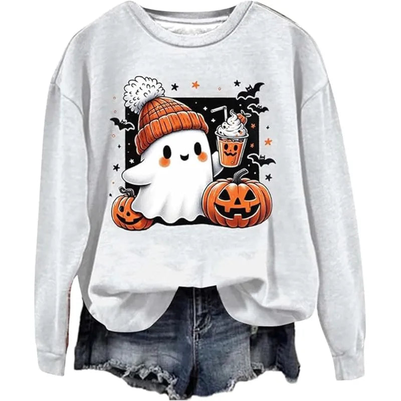 Halloween Pumpkin Fleece Multicolor Sweatshirts