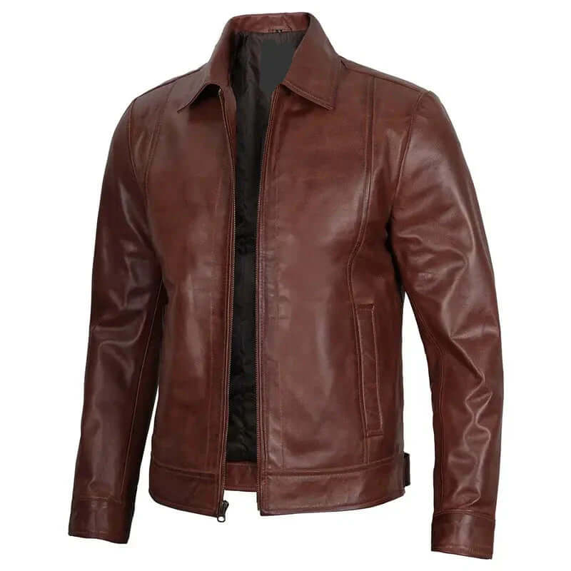 Harrington Reeves Brown Leather Jacket