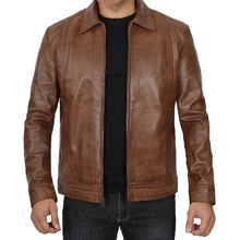 Harrington Vintage Men's Leather Jacket