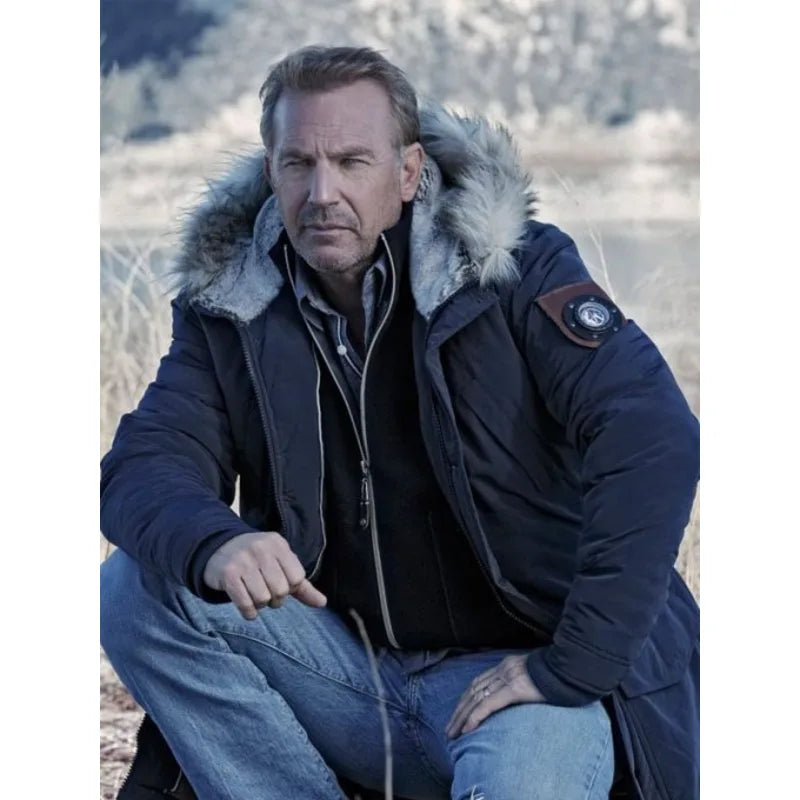 John Dutton Yellowstone S05 Blue Parka Jacket