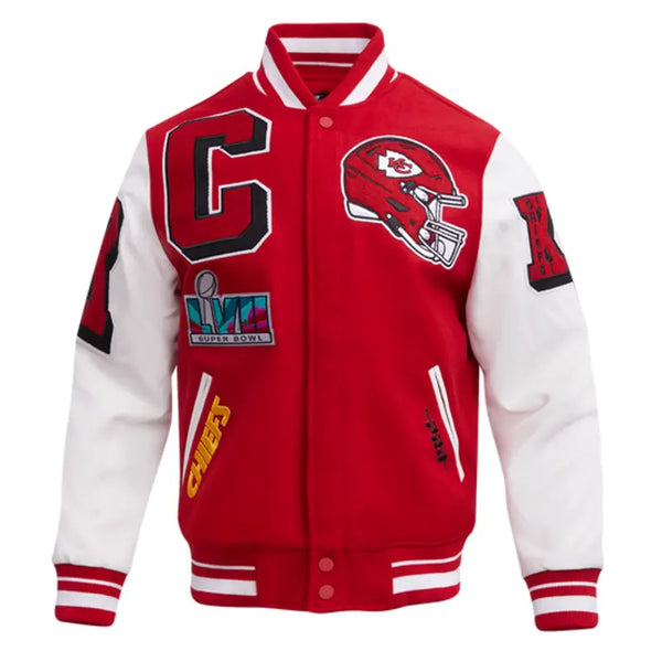 Men's Rib Wool Varsity Jacket