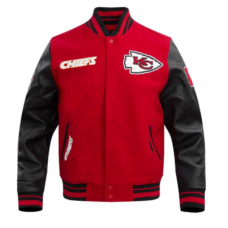 Men's Rib Wool Varsity Jacket