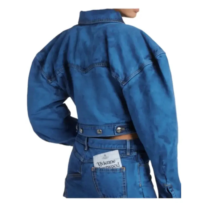 Lily Collins Emily In Paris S4 Blue Denim Jacket