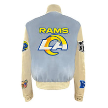 RAMS Baby Blue Varsity Jacket