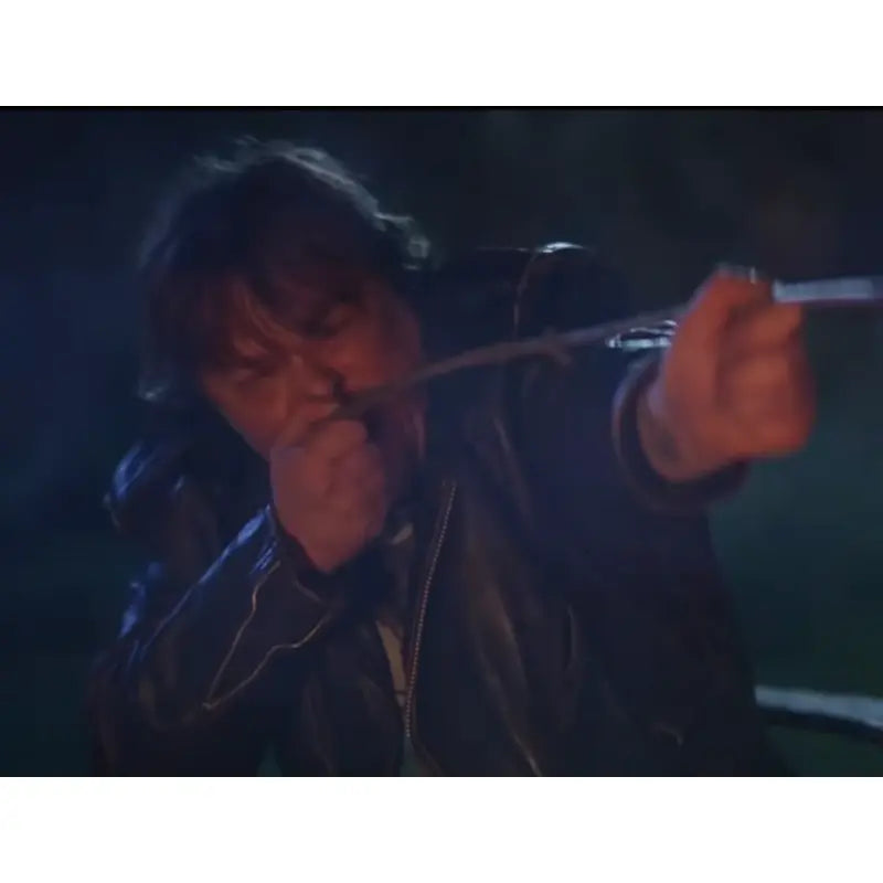 The Forest Hills 2023 Edward Furlong Black Real Leather Jacket
