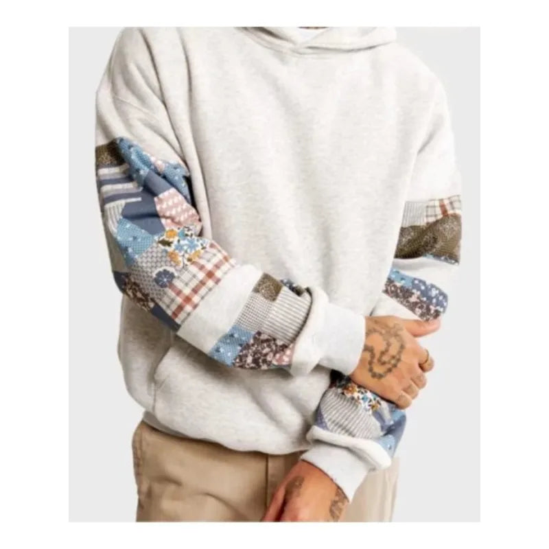 Abercrombie Patchwork Pullover Hoodie