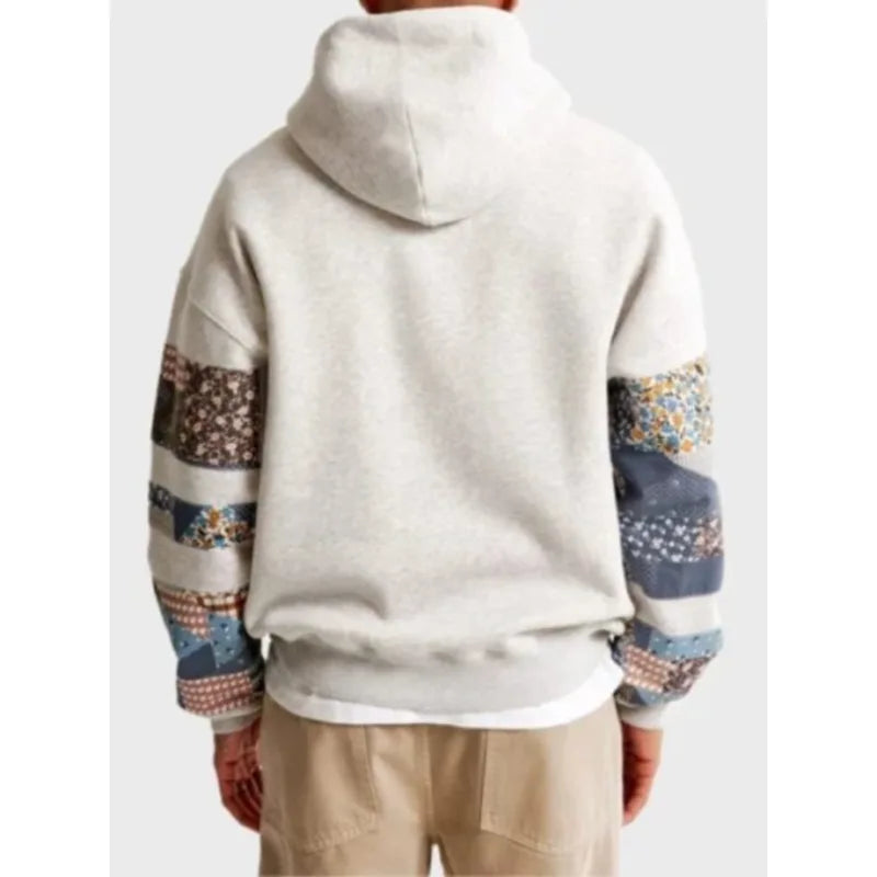 Abercrombie Patchwork Pullover Hoodie