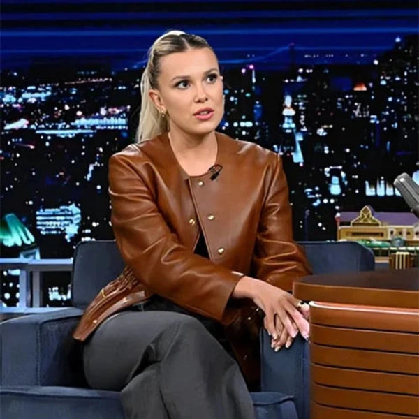 Millie Bobby Brown Tonight Show Starring Jimmy Fallon Jacket