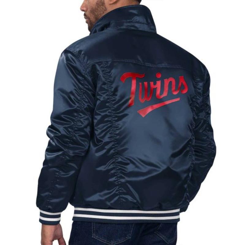 Minnesota Twins Navy Tab Trucker Jacket