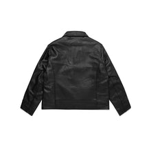 Mutimer Distressed Black Leather Jacket