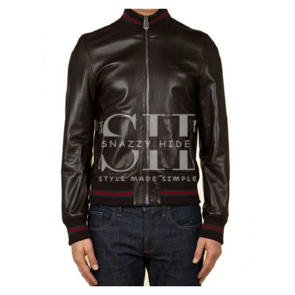 Not Afraid Eminem Black Leather Jacket