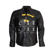 New Superman Cool Colors Black And Yellow‏ Leather Jackets
