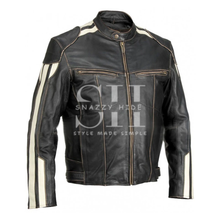 Mens River Road Vintage Biker Jacket