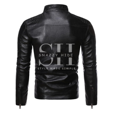 Mens Premium Long Sleeves Stand Up Collar Jacket