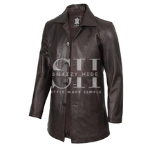 Mens Natural Distressed Leather Jacket For Men