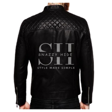 Mens Motorcycle Real Lambskin Leather Genuine Jacket