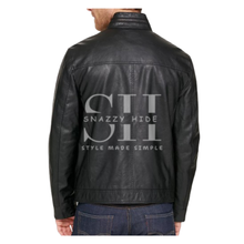 Mens Faux Leather Moto Jacket
