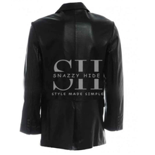 Mens 3 Button Excelled Leather Jacket