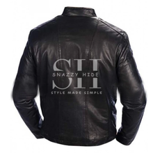Men's Lambskin Black Zipper Jacket