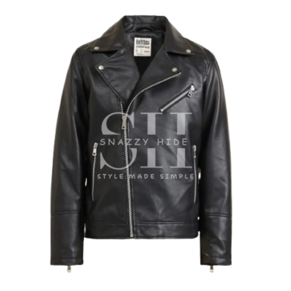 Men’s Black Biker Leather Jacket