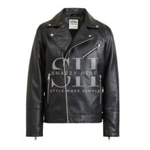 Men’s Black Biker Leather Jacket